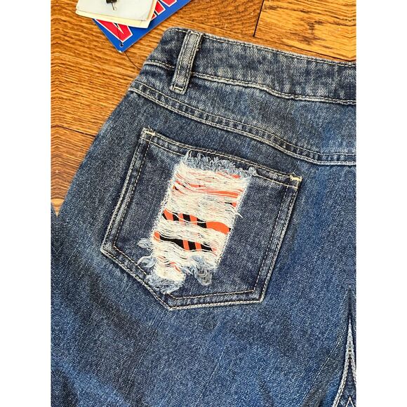 Vintage NY Knicks Jeans Size 7/29 Low Rise Flare NBA !  1990's/2000's Y2K - Picture 9 of 13